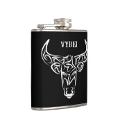 白黒の部族牛 フラスク (右)