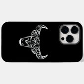 白黒の部族牛 Case-Mate iPhoneケース (裏面 (横))