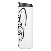 白黒の部族犬 タンブラー (回転右)