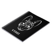 白黒の部族犬 ノートブック (左側)