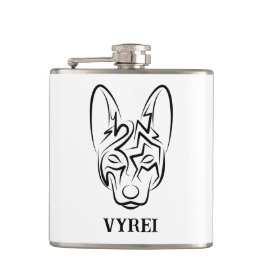 白黒の部族犬 フラスク