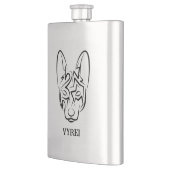 白黒の部族犬 フラスク (左)