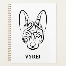 白黒の部族犬 プランナー手帳