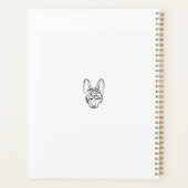 白黒の部族犬 プランナー手帳 (裏面)