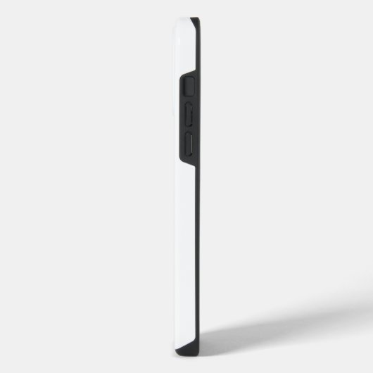 白黒の部族犬 iPhoneケース (左側面)