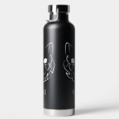 白黒の部族猫 ウォーターボトル (右面)