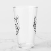 白黒の部族猫 タンブラーグラス (右)