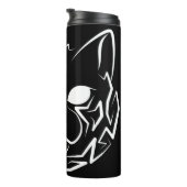 白黒の部族猫 タンブラー (回転右)