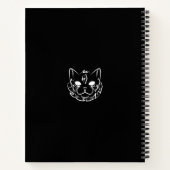 白黒の部族猫 ノートブック (裏面)
