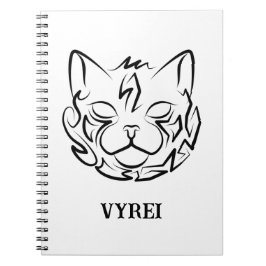 白黒の部族猫 ノートブック