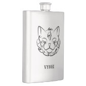 白黒の部族猫 フラスク (右)