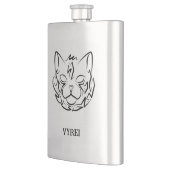 白黒の部族猫 フラスク (左)