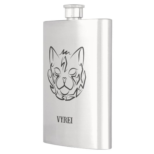 白黒の部族猫 フラスク (左)