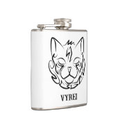 白黒の部族猫 フラスク (右)