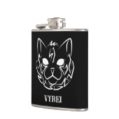 白黒の部族猫 フラスク (左)