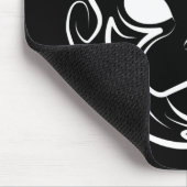 白黒の部族猫 マウスパッド (コーナー)