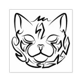 白黒の部族猫 ラバースタンプ (インプリント)