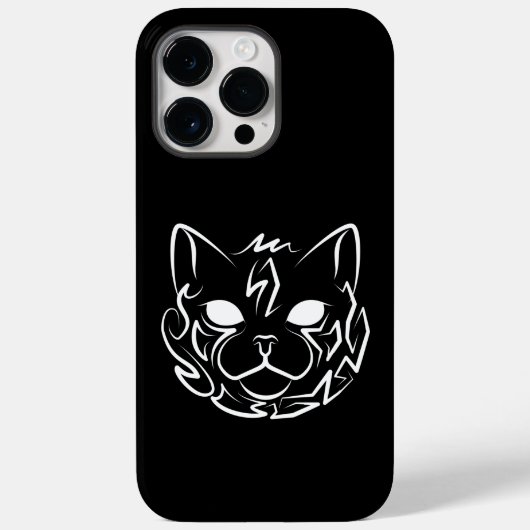 白黒の部族猫 Case-Mate iPhoneケース (裏面)