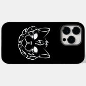 白黒の部族猫 Case-Mate iPhoneケース (裏面 (横))