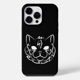 白黒の部族猫 iPhone 14 PRO MAXケース