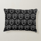 白黒の部族猿 アクセントクッション (裏面)