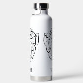 白黒の部族猿 ウォーターボトル (右面)
