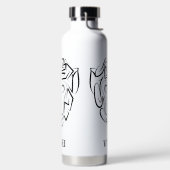 白黒の部族猿 ウォーターボトル (左面)