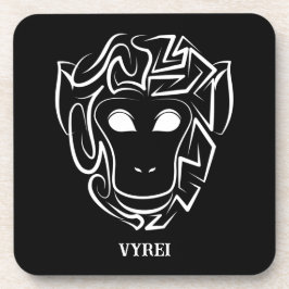 白黒の部族猿 コースター