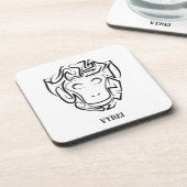 白黒の部族猿 コースター (左側)