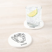 白黒の部族猿 コースター (側面)