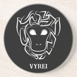 白黒の部族猿 コースター