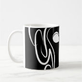 白黒の部族猿 コーヒーマグカップ (左)