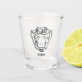 白黒の部族猿 ショットグラス