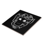 白黒の部族猿 タイル (側面)