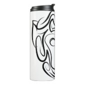 白黒の部族猿 タンブラー (回転左)