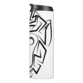 白黒の部族猿 タンブラー (回転右)