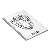 白黒の部族猿 ノートブック (右側)