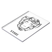 白黒の部族猿 ノートブック (左側)