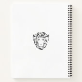 白黒の部族猿 ノートブック (裏面)
