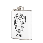 白黒の部族猿 フラスク (左)