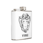 白黒の部族猿 フラスク (右)