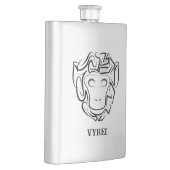 白黒の部族猿 フラスク (右)