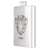 白黒の部族猿 フラスク (左)