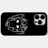 白黒の部族猿 Case-Mate iPhoneケース (裏面 (横))