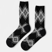 白黒の部族芸術 ソックス (左)