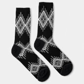 白黒の部族芸術 ソックス (右)