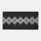 白黒の部族芸術 デスクマット (正面)