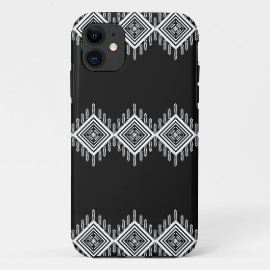 白黒の部族芸術 Case-Mate iPhoneケース (裏面)