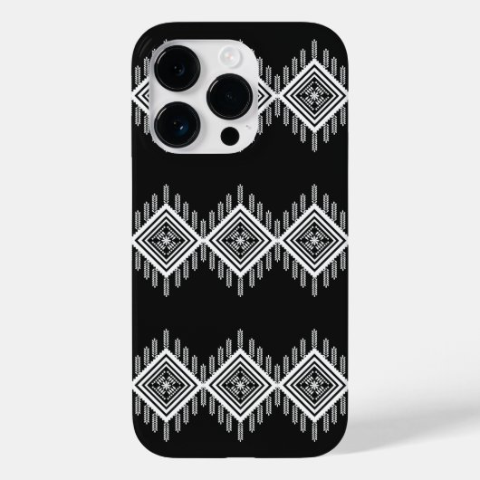 白黒の部族芸術 Case-Mate iPhoneケース (裏面)