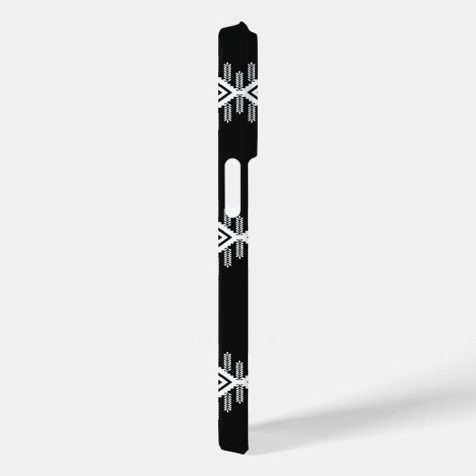 白黒の部族芸術 Case-Mate iPhoneケース (裏面 / 右)